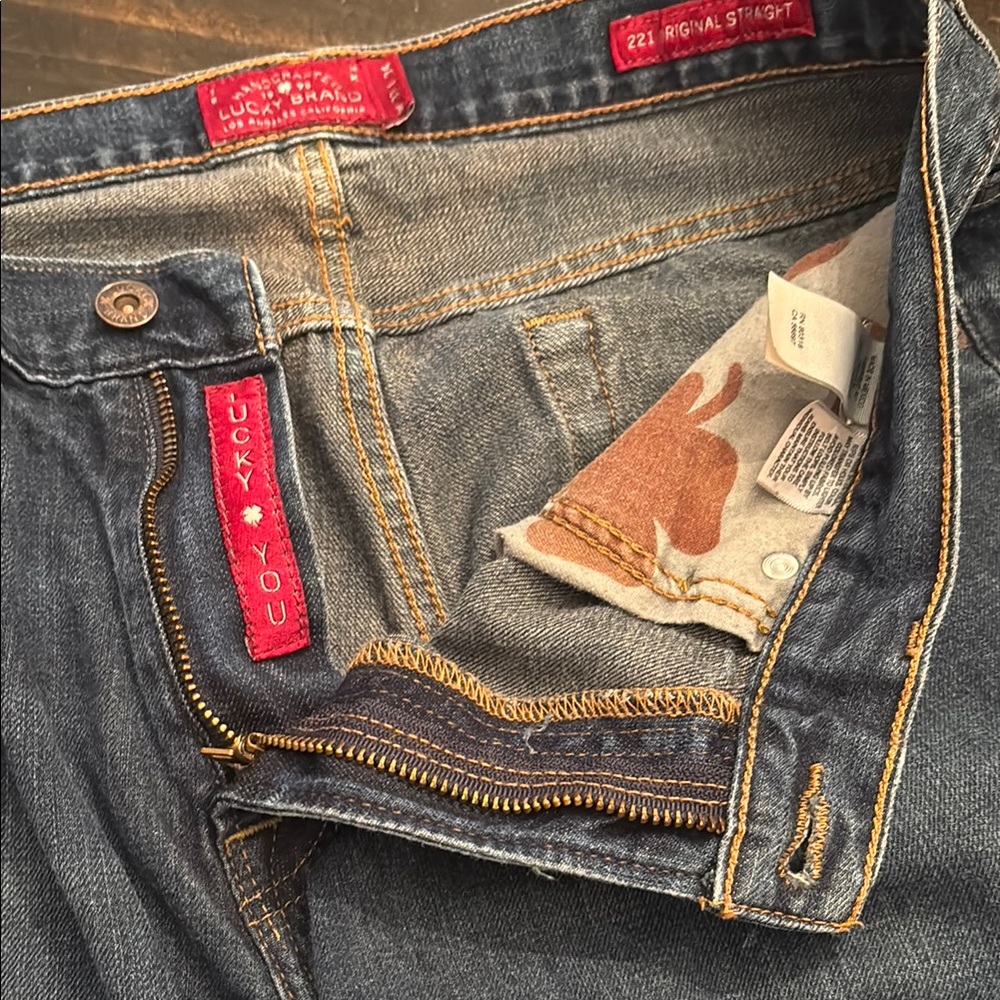 Lucky Brand Blue Straight Jeans Classic Denim